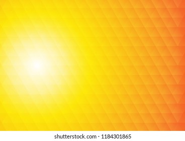 Vector : Abstract squares on orange yellow background