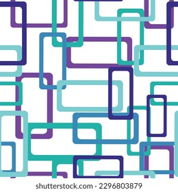 Vector abstract squares seamless pattern for wrapping, craft, textile, fabric, ceramic. Pastel colored simple shapes graphic seamless pattern. Abstract mosaic artwork.