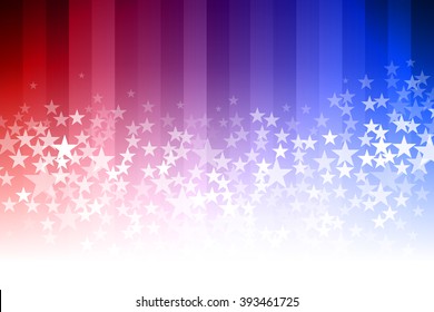 Vector abstract star background. Blue, red and white colors. 