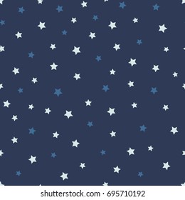 Abstract Starry Seamless Pattern On Blue Stock Illustration 742816624 ...