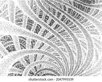 Fondo de rayas abstractas vectoriales, estilo de trabajo cutáneo.