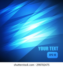 Vector : Abstract stripe on blue background
