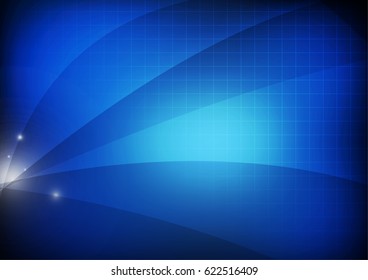 Vector : Abstract stripe on blue background