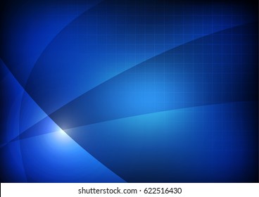 Vector : Abstract stripe on blue background