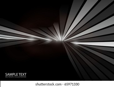 Vector abstract striped shiny background - Vector dark background illustration