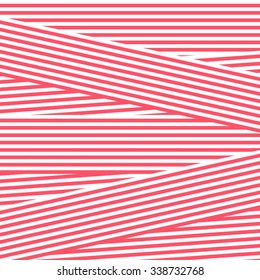 Vector abstract stripes geometric ornament background