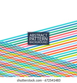 Vector abstract stripes pattern. Hipster geometric card background template