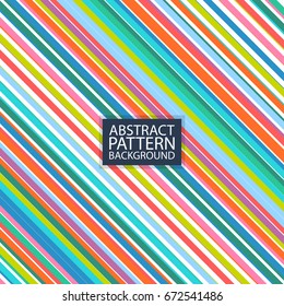 Vector abstract stripes pattern. Hipster geometric card background template