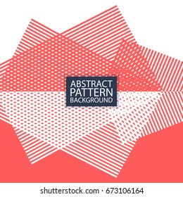 Vector abstract stripes pattern. Hipster geometric card background template