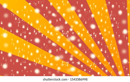 Vector abstract stripped background with lights and glow effects. Cover, horizontal banner, flyer, sale poster layout design template