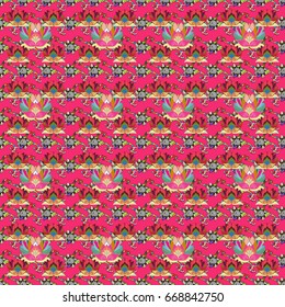 Vector abstract stylized colored mandala. Intricate colored Arabesque with on a background.