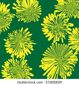 vector abstract stylized flower grunge background and texture