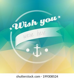 Vector abstract summer style background illustration