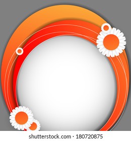 Vector abstract summer time background with copy space. Eps10