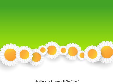 Vector abstract summer time background with copy space. Eps10