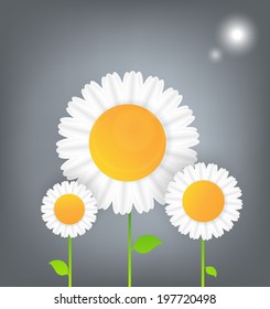 Vector abstract summer time background with copy space. Eps10