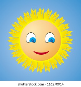 vector abstract sun comic