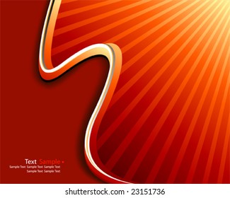 vector abstract sun rays layout