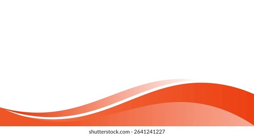 Vector abstract sunny background . wave red and orange vector illustration . modern trendy design