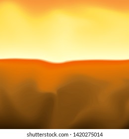 Vector Abstract Sunset Painting Background