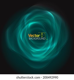 Vector Abstract Swirl Round Shape 