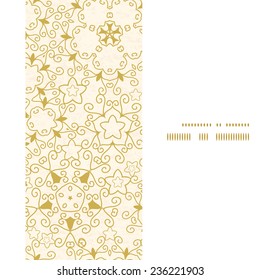 Vector abstract swirls old paper texture vertical frame seamless pattern background