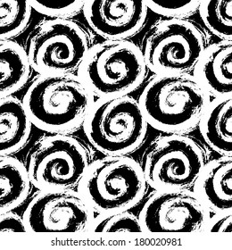 Vector abstract swirls seamless pattern.
