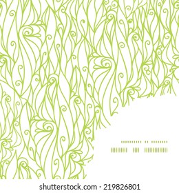 Vector abstract swirls texture frame corner pattern background