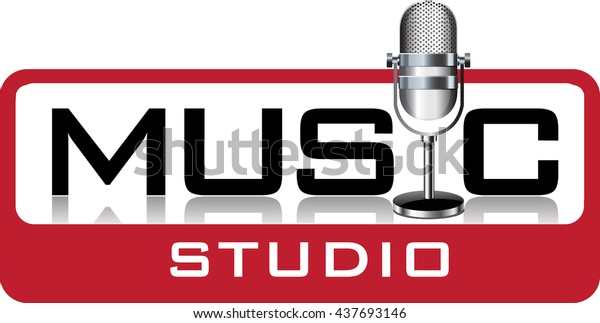 Vector Abstract Symbol Or Logo For A Music Studio