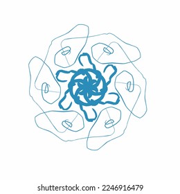 vector of abstract symbol or sign
