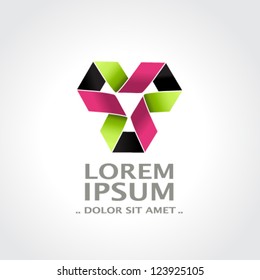 Vector abstract symbol - sign, icon, pictogram