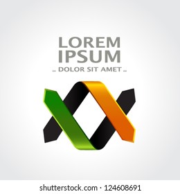 Vector abstract symbol - sign, icon, pictogram