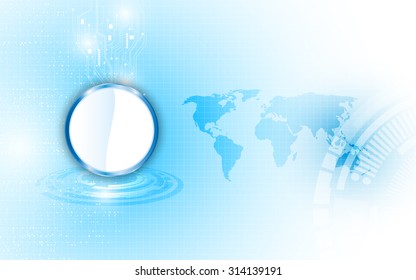 vector abstract tech innovation concept template design background