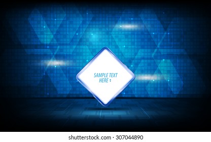vector abstract tech logo sign on digital innovation pattern concept background