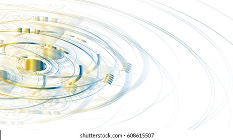 Vector abstract technological blur template background