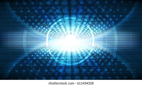 Vector abstract technological global connection background design