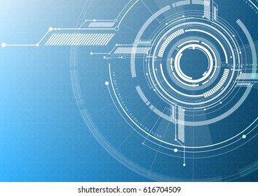 Vector abstract technological interface style background design