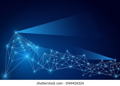 vector Abstract technology background, Blue polygon template, Backdrop, Empty space, eps 10