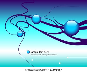 vector abstract technology background.  Connection, research, medicine and science concept.