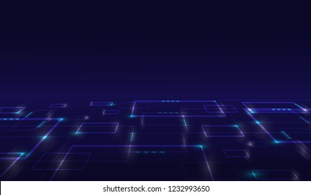 vector abstract technology background , geometric illustration 