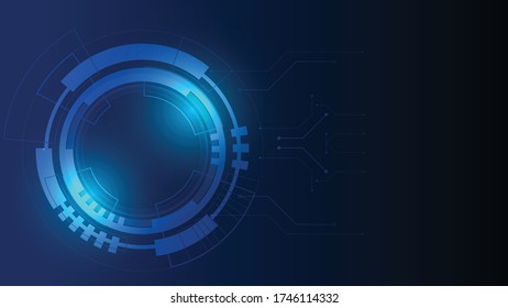 Vector Abstract technology background Hi-tech communication concept futuristic digital innovation background vector illustration