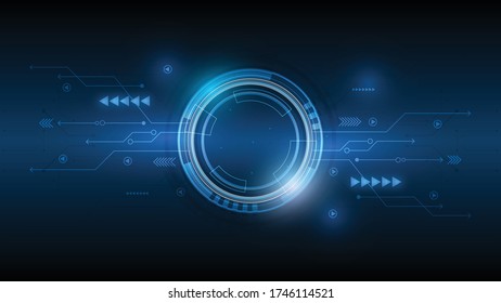 Vector Abstract Technology Background Hitech Communication Stock Vector ...