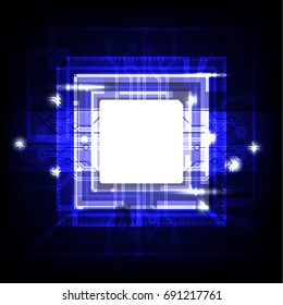 Vector Abstract Technology Background. Illustration Backdrop.