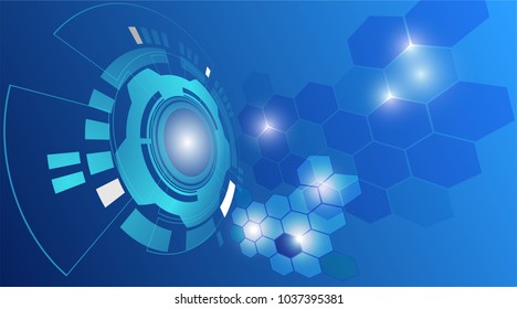 Vector abstract technology background,  Medicine and science research, illustration, EPS10 .
