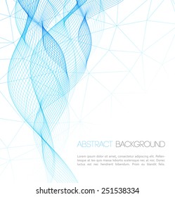Vector Abstract technology background. Template  business brochure design