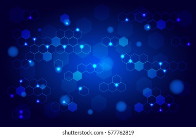 Vector abstract technology background. Template for innovation and technology concepts. Template for hi-tech digital technology and engineering.