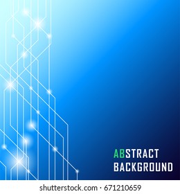 Vector abstract technology background. Template brochure and layout design