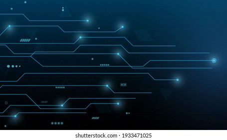 Vector Abstract Technology Circuit Lines. Technology Vector Background.Eps10 Vector Illustration.