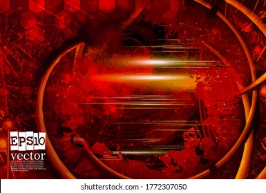 Vector of abstract technology concept background, 3D illustration