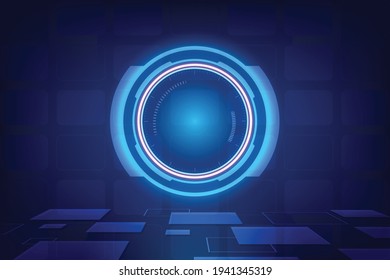 Vector abstract technology concept background.